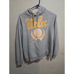 UCLA Bruins Hoodie Women's Size Medium Yellow Long Sleeve H&M Logg Pullover